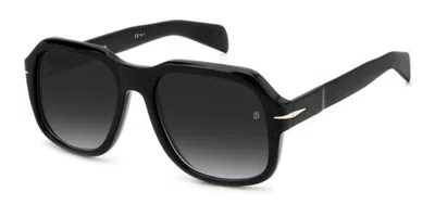 David Beckham Db 7090/s 807/9o Men's Sunglasses Black Size 55