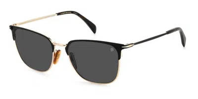David Beckham Db 7094/g/s Asian Fit I46/ir Men's Sunglasses Black Size 57