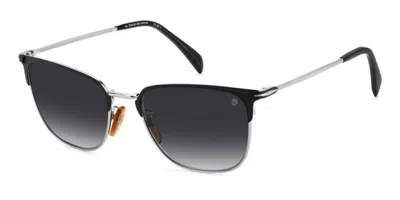 David Beckham Db 7094/g/s Asian Fit Ti7/9o Men's Sunglasses Black Size 57