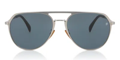 David Beckham Db 7095/g/s Asian Fit R81/ku Men's Sunglasses Silver Size 58