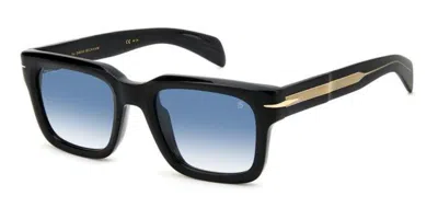 David Beckham Db 7100/s 807/f9 Men's Sunglasses Black Size 52 In Blue