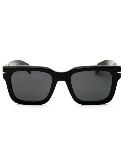 David Beckham Db 7100/s Sunglasses In Black  / Dark Grey