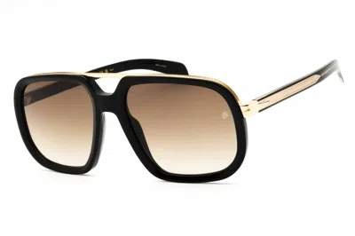 David Beckham Db 7101/s 02m2 Ha Black Gold Brown/brown Gradient