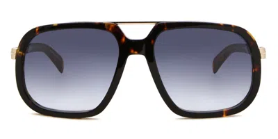 David Beckham Db 7101/s 2ik/9o Men's Sunglasses Tortoiseshell Size 57 In Black
