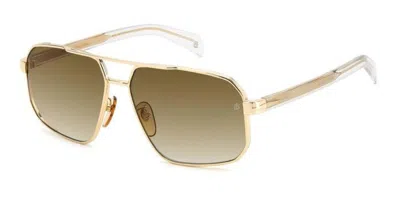 David Beckham Db 7102/s Loj/ha Men's Sunglasses Gold Size 61 In Multi