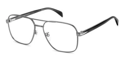 David Beckham Db 7103 Men's Glasses, Silver, Size 57 In Black