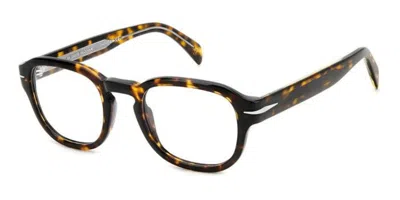 David Beckham Db 7106 086 Men's Glasses Tortoiseshell Size 49 - Free Lenses - Blue Light Block Available In Multi