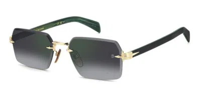 David Beckham Db 7109/s Pef/nu Men's Sunglasses Gold Size 56