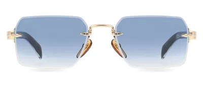 David Beckham Db 7109/s Rhl/08 Men's Sunglasses Gold Size 56