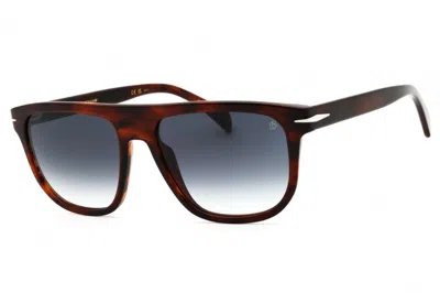 David Beckham Db 7111/s 0ex4 9o Brown Horn/dark Grey Gradient In Blue