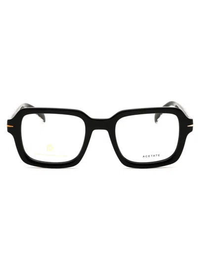 David Beckham Db 7113 Eyeglasses In Black / Clear Demo Lens