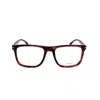 David Beckham Db 7115 Rectangular Acetate Eyeglasses In Brown