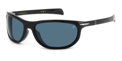 David Beckham Db 7117/s 807/ku Men's Sunglasses Black Size 64