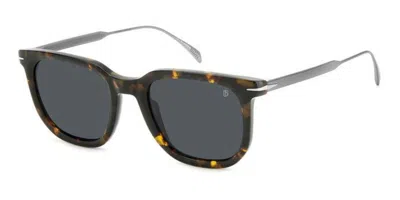 David Beckham Db 7119/s 4hu/ir Men's Sunglasses Tortoiseshell Size 52 In Blue