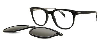 David Beckham Db 7120/cs With Clip-on Men's Glasses, Black, Size 51
