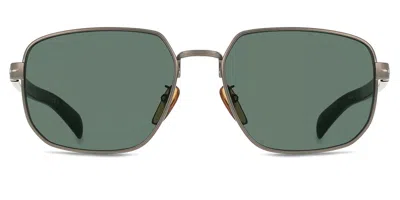 David Beckham Db 7121/g/s Asian Fit Hwl/mt Men's Sunglasses Silver Size 60
