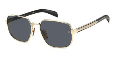 David Beckham Db 7121/g/s Asian Fit Rhl/ir Men's Sunglasses Gold Size 60 In Neutral