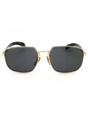 David Beckham Db 7121/g/s Rectangular Sunglasses For Men In Gold