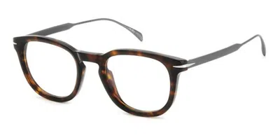 David Beckham Db 7122 Men's Glasses, Tortoiseshell, Size 49 In Brown