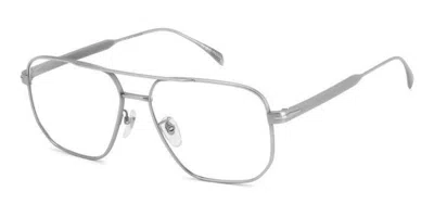 David Beckham Db 7124 R81 Men's Glasses Silver Size 58 - Free Lenses - Blue Light Block Available In Metallic