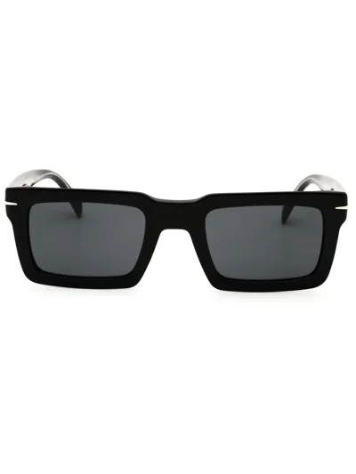 David Beckham Db 7126/s Sunglasses In Black/dark Grey