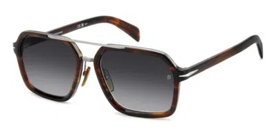 David Beckham Db 7128/s 6c5/9o Men's Sunglasses Brown Size 58