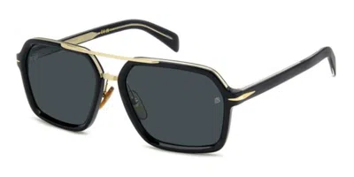 David Beckham Db 7128/s 807/ku Men's Sunglasses Black Size 58