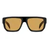 David Beckham Db 7132/s Rectangular Frame Sunglasses In Yellow