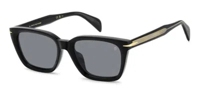 David Beckham Db 7135/f/s Asian Fit 2m2/ir Men's Sunglasses Black Size 55