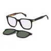 David Beckham Db 7143/c Bold Square Sunglasses In Multi