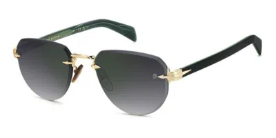 David Beckham Db 7144/s Pef/nu Men's Sunglasses Gold Size 55