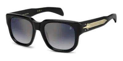 David Beckham Db 7146/s 807/1v Occhiali Da Sole Neri Per Uomo In Black