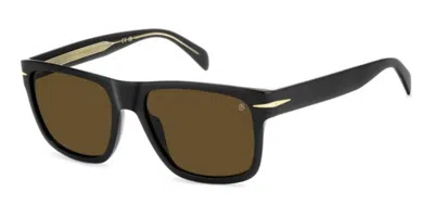 David Beckham Db 7150/s 807/70 Occhiali Da Sole Neri Per Uomo In Black
