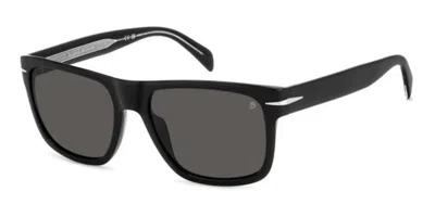 David Beckham Db 7150/s Polarized 807/m9 Occhiali Da Sole Neri Per Uomo In Black