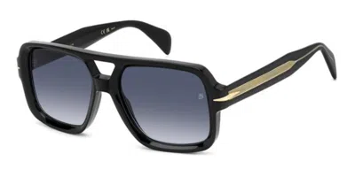 David Beckham Db 7151/s 807/08 Occhiali Da Sole Neri Per Uomo In Black