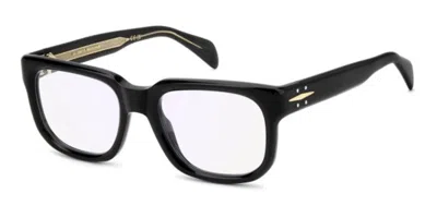 David Beckham Db 7156 807/2y Blu-light Block Occhiali Da Vista Neri Per Uomo (solo Montatura) In Black