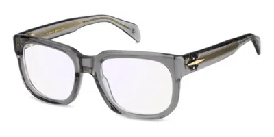 David Beckham Db 7156 Kb7/2y Blu-light Block Occhiali Da Vista Chiari Per Uomo (solo Montatura) In Gray