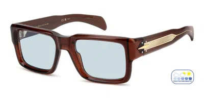 David Beckham Db 7159/s 09q/sd Men's Sunglasses Brown Size 53 In Burgundy