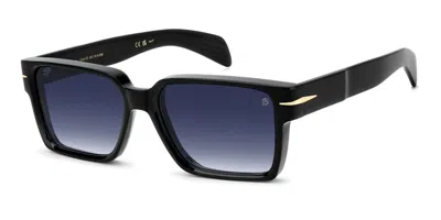 David Beckham Db 7162/s 807/08 Occhiali Da Sole Neri Per Uomo In Black