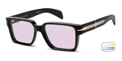 David Beckham Db 7162/s 807/ke Occhiali Da Sole Neri Per Uomo In Black