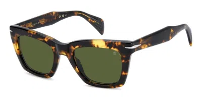 David Beckham Db 99/miami P65/qt Occhiali Da Sole Tartarugatishell Per Uomo In Brown Yellow Tortoise