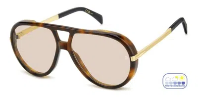 David Beckham Db 99/voyager 2ik/3o Occhiali Da Sole Tartarugatishell Per Uomo In Brown