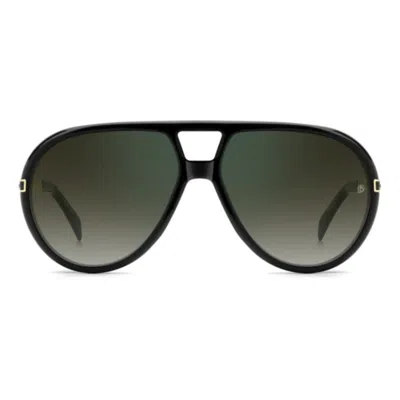 David Beckham Db 99/voyager Bold Aviator Sunglasses In Black