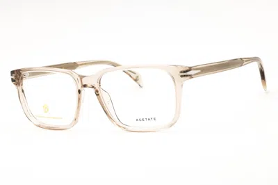 David Beckham Db1022 Rectangular Acetate Eyeglasses In Beige