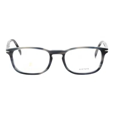 David Beckham Db102702w800 Rectangle Full Rim Eyeglasses In Gray