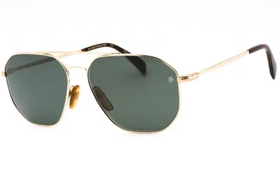 David Beckham Db1041s Aviator Metal Frame Sunglasses In Gold