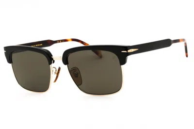 David Beckham Db1119gs Rectangular Metal Sunglasses In Gold