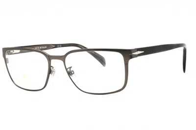 David Beckham Db1137 Rectangular Metal Frame Eyeglasses In Gunmetal