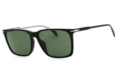 David Beckham Db1145gs Rectangular Sunglasses In Black