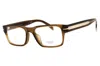 David Beckham Db1170f Rectangular Acetate Eyeglasses In Brown